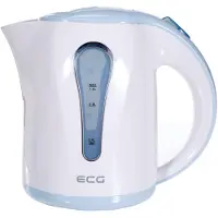 Ecg RK 1022 Wasserkocher, Plastik, 1 L, Blau-weiß