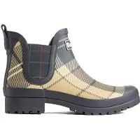 Barbour für Damen. LRF0091 Mallow Chelsea Welly Stiefel Birchwood Tartan (7), Beige, Wohnung, Keine, Draußen