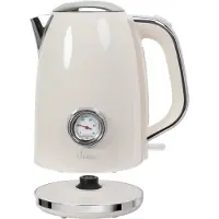 Silva Wasserkocher Retro Style - Nostalgia 170, 1850-2200 Watt, 1,7 Liter, Edelstahlge
