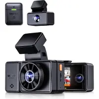 Vantrue E3 Dual Autokamera 5MP 155° Weitwinkel GPS WLAN Nachtsicht Parkmodus Magnethalterung Superkondensator 2,45 Zoll