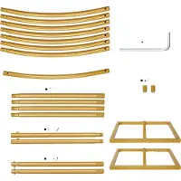 OEM Hochzeitsbogen, stilvolles Design, einfache Montage, Gold, 21m×24m(688FT×78FT)