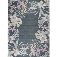 FRAAI Outdoor Teppich Blumen | Poppy Grün | 160x230cm | Grün | Rubber (TPR) | Rechteckig
