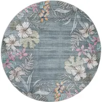 FRAAI Rund Outdoor Teppich | Poppy Olivgrün | Ø 120cm | Grün | Rubber (TPR) | Rund