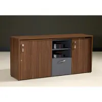 Xl Moebel Gmbh Büroschrank Schreibtisch 2 in 1 Funktions Schrank Tisch Holz Braun