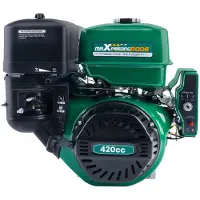 StarTech.com Benzinmotor - 4-Takt-Motor 420ccm - 8kW 15PS - Horizontalwelle - Seilzug- und E-Start - Schwarz