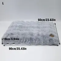 StarTech.com Extra Weiches Hundebett - Haustierbett Größe L - Beruhigend - Dicke Schaumstoffbasis - Abnehmbarer Bezug - Maschinenwaschbar - Für Hundebox - Staubblau