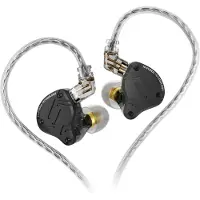 OEM In-Ear Kopfhörer, Hybridtechnologie, abnehmbares Kabel, Schwarz ohne Mikrofon