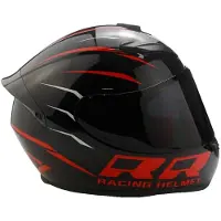 OEM Motorradhelm, DOT-, Vollgesichtsschutz, Rot, L