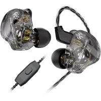 OEM In-Ear-Monitor, kraftvoller Bass, komfortables Ohrhaken-Design, Schwarz mit Mikrofon