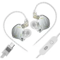 OEM In-Ear Monitor, Hybrid-Technologie, abnehmbares Kabel, Silber mit Mic-C