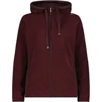 CMP Woman Fleece Fleece Jacket FIX Hood black berry (C595) 34