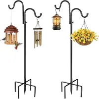 OEM Gartenhaken, verstellbare Höhe, stabiler 5-Loch-Boden, 2PCS 1,6m 2 Haken