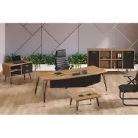 Xl Moebel Gmbh Bürotisch Büromöbel Komplettbüro Schreibtisch Set 4tlg Holz Schwarz