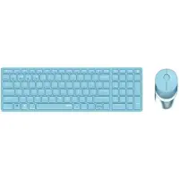 Rapoo 9750M, Kabellos, RF Wireless + Bluetooth, Scherenschalter, QWERTZ, Blau, Maus enthalten