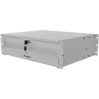 Lanberg Rackschublade 19 Zoll, 3 HE, 360 mm, grau, bis 90 kg