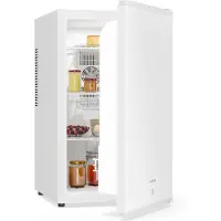 Klarstein Kühlschrank, Mini Kühlschrank mit Glastüre, 68L Mini-Kühlschrank für Getränke, Snacks & Kosmetik, Kühlschrank Klein & Leise, Verstellbare Ablagen, Kleiner Skincare Kühlschrank