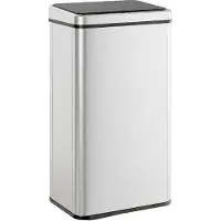 HOMCOM Sensor Mülleimer 50L Automatischer Mülleimer mit Soft-Close-Deckel
