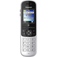 Panasonic KX-TGH710, DECT-Telefon, Kabelloses Mobilteil, Freisprecheinrichtung, 200 Eintragungen, Anrufer-Identifikation, Schwarz, Silber