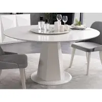Xl Moebel Gmbh Runder Esstisch Esszimmertisch Küchentisch Tisch Weiß mit Säulenfuß