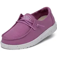 HeyDude Hey Dude Mädchen Wendy Youth Slub Canvas Moccasin, Violett, 31 EU