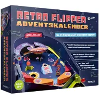 Franzis Retro Flipper Adventskalender, in 24 Tagen zum eigenen Flipper, für Kinder ab 8 Jahren