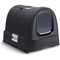 Curver Eco-Friendly Katzentoilette, Farbe:anthrazit