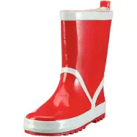 Playshoes Kinder Gummistiefel aus Naturkautschuk, trendige Uni Regenstiefel m