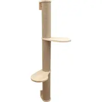 Kerbl Kratzsäule Timber (Höhe 127cm, Last max. 10kg, aus Massivholz) natur 80918