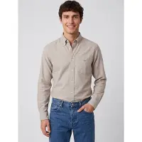 Gant für Herren. 3000200 Klassisches Oxford-Hemd Regular Fit taupe (XL), Lässig, Grau, Baumwolle, Langarm