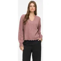 Vila Vizira V-ausschnitt Strickpullover