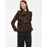 Vila Vibows Stehkragen Strickpullover