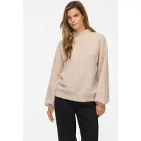 Vila Vituli Stehkragen Strickpullover