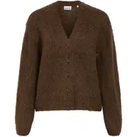 Object Brushed Strickjacke Braun XS