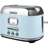 Muse MS-120 VB, 2 Scheibe(n), Blau, Edelstahl, Tasten, Niveau, 1000 W, 220 - 240 V