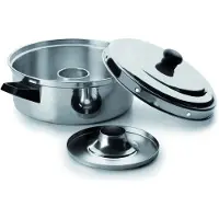 Jamon Ofen-Kasserolle 26 cm Edelstahl silber Kochgeschirr Backofen geeignet