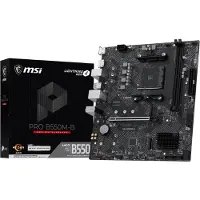 MSI PRO B550M-B, AMD, Sockel AM4, AMD Ryzen 3000 Series, AMD Ryzen 4000 Series, AMD Ryzen 5000 Series, Sockel AM4, DDR4-SDRAM, 64 GB