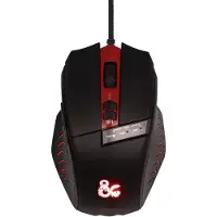 Konix KX DND GAMING MOUSE, rechts, Optisch, USB Typ-A, 2500 DPI, Schwarz, Rot