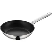 WMF Bratpfanne 24 cm, Edelstahlpfanne, Cromargan Edelstahl beschichtet, backofen