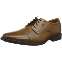Clarks Shoes Herren Tilden Cap Derbys, Dunkelbraunes Leder, 40 EU