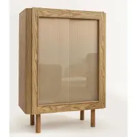 AEA Stilvoller Vitrinenschrank aus Holz-Modern für Präsentation & Aufbewahrung