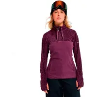 Roxy Pullunder "Sayna Half Zip", Damen, Gr. XS, lila (schwarzberry wine), Obermaterial: 100% Polyester., Pullover Pullunder