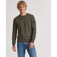 Ecoalf für Herren. MCMGAKNBAYON0666W26-128 Pullover Bayona olivgrün (L), Lässig, Langarm, Nachhaltig, Recycelte Wolle