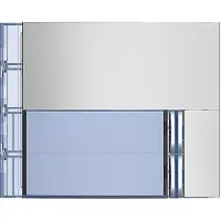 Bticino Legrand 352021 Frontblende für Ruftastmodul SFERA Aluminium mit 2 Ruftasten, Farbe: Allmetal