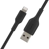 Belkin CAA002BT2MBK, 2 m, Lightning, USB A, Männlich, Männlich, Schwarz