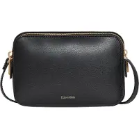 Calvin Klein Mini Bag "FOIL LOGO ELONGATED CAMERA BAG" Schultertasche, kleine Damen-Umhängetasche in klassischer Optik
