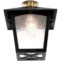Elstead Lighting Elstead York Außen-Deckenleuchte E27 21cm Schwarz