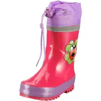 Playshoes Kinder Gummistiefel aus Naturkautschuk, trendige Uni Regenstiefel m