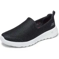 SKECHERS Damen Go Walk Joy Sneaker, Black Textile White Trim, 36.5 EU