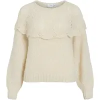 Vila Vimoyano Rundhals Strickpullover