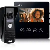 Eura VDP-52A3 ATIRA Video-Türsprechanlage Gegensprechanlage 4 Draht, 4,3-Zoll-Fa